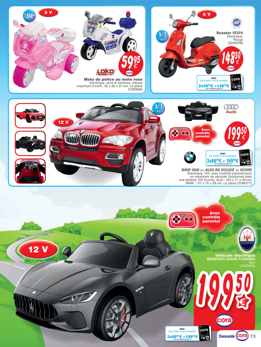 Voiture electrique jouet cora Clearance