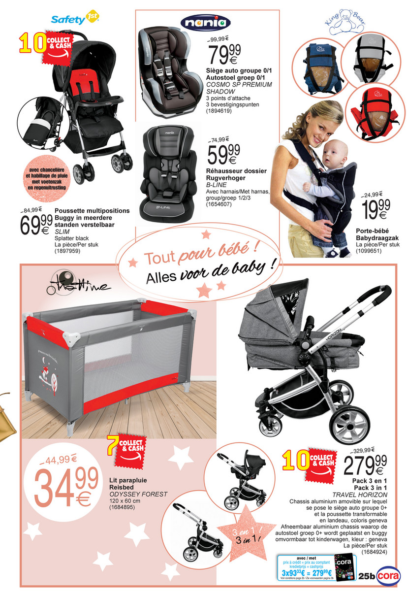 poussette 3 en 1 cora