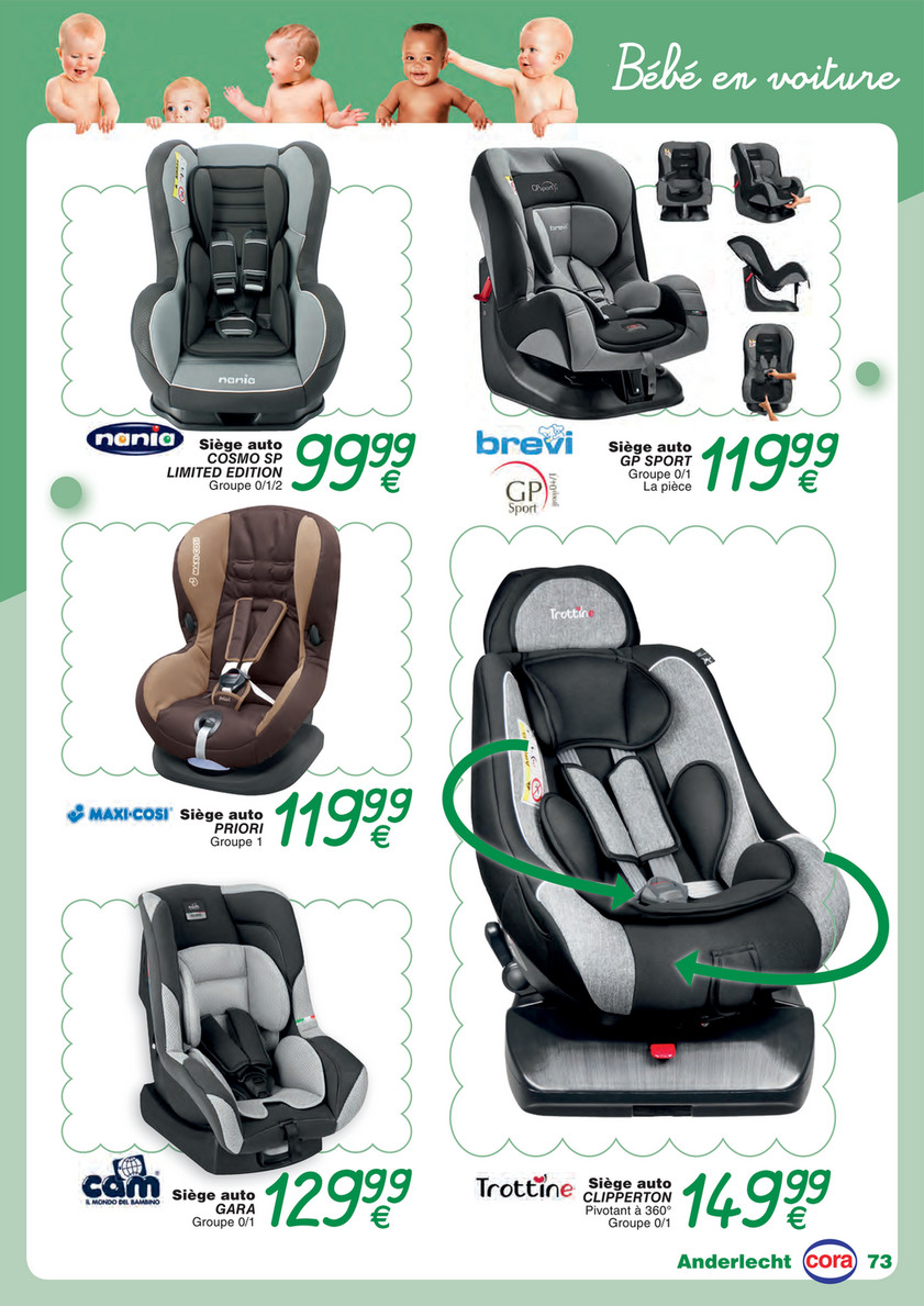 siege auto bebe cora